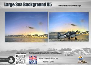 Large Sea Background 05 with attachment clips