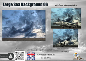 Large Sea Background 06 with attachment clips