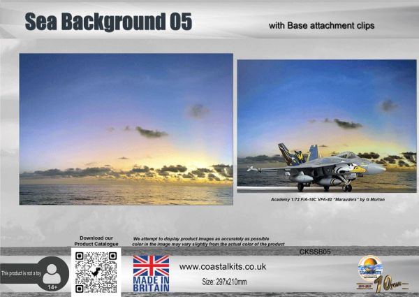 Sea Background 05 with attachment clips