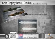 Ship Display Base - Double  for waterline models 